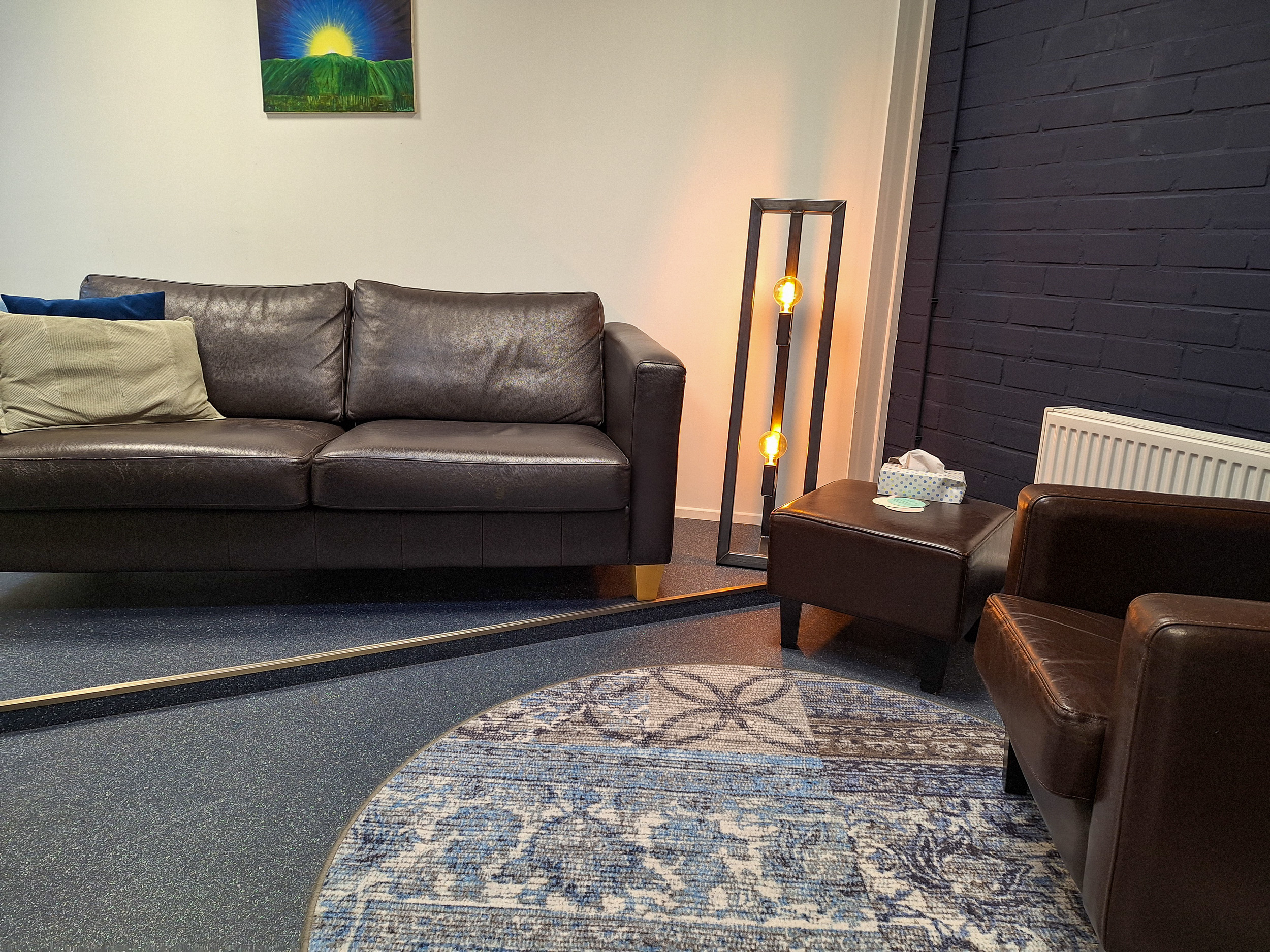 Sfeervolle coach ruimte